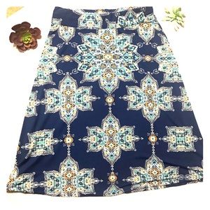 Gorgeous print A line skirt